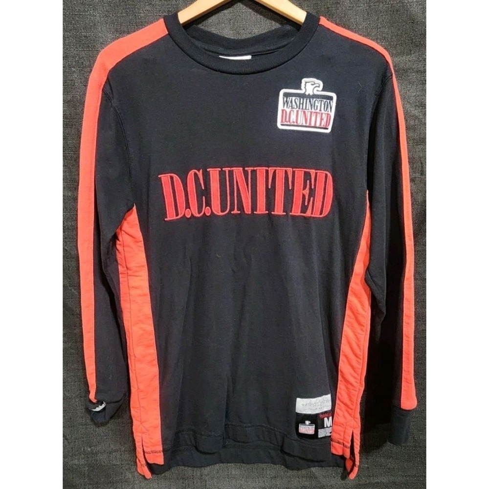 NEW Sz Med D.C. United Mitchell & Ness‎ 25th Anniversary Top T-Shirt Black Red